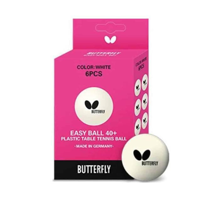 ลูกปิงปอง Butterfly รุ่น Easy Ball 40+ (แพ็ค 6 ลูก) #371308