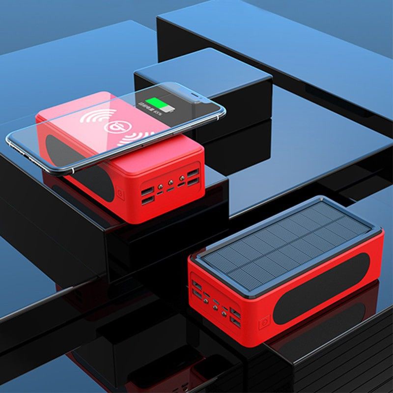 Discount80000mAh solar Wireless PowerBank Large Capacity Portable