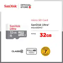 ภาพขนาดย่อของภาพหน้าปกสินค้าSandisk Micro Ultra Lite Speed 100MB , 32GB ,C10, UHS-1,R, 3x5 - (SDSQUNR-032G-GN3MN) จากร้าน Sandisk บน Lazada