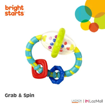 Bright Starts ของเล่นเขย่ามีลูกปัด Grab & Spin