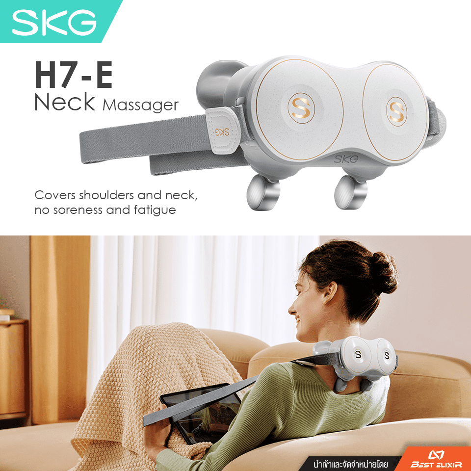 SKG H7 Neck & Shoulder Massager Relieves Aches & Pains Anytime Anywhere! 