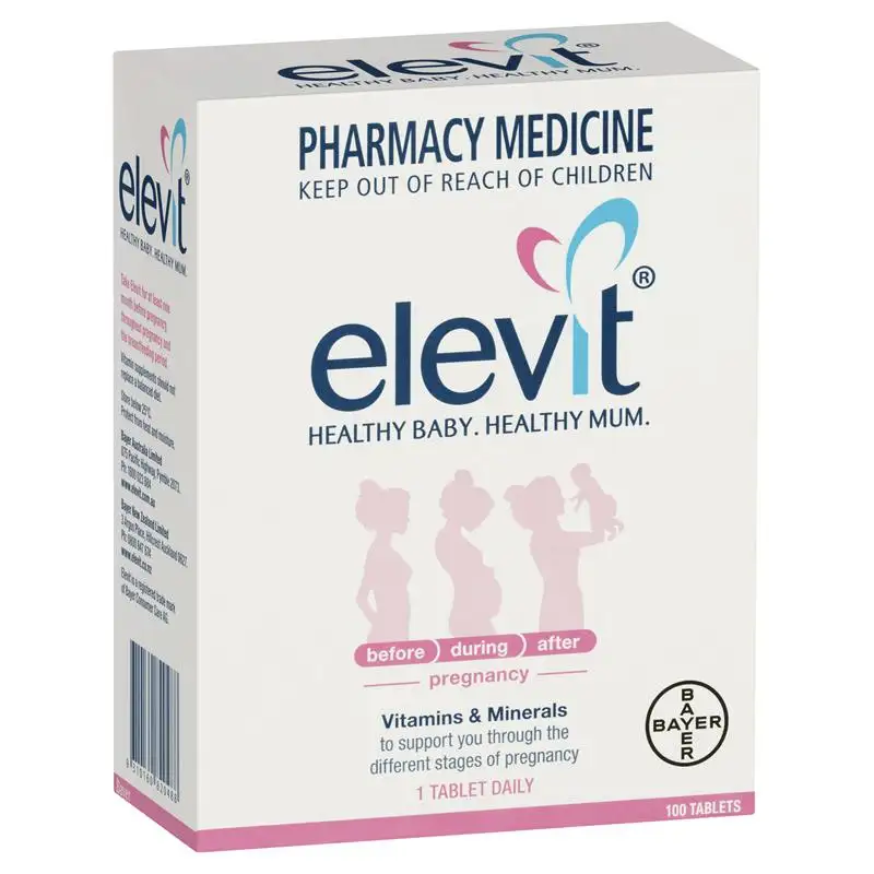 ภาพสินค้าเอเลวิท วิตามินเตรียมตั้งครรภ์ Elevit pregnancy mitamin 100 tablets อาหารเสริมสำหรับคุณแม่เตรียมตั้งครรภ์ จากร้าน orangevitamin บน Lazada ภาพที่ 5