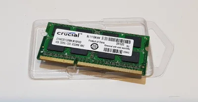 RAM Notebook 4GB DDR3L-1333 SODIMM ยี่ห้อ CRUCIAL