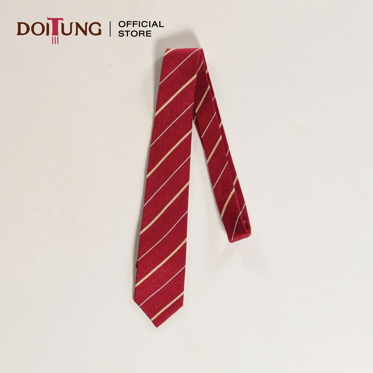 DoiTung Necktie - Gift Set 2020 - Silk Satin Red (7.6x150 cm.) ชุดของขวัญ เนคไท ดอยตุง
