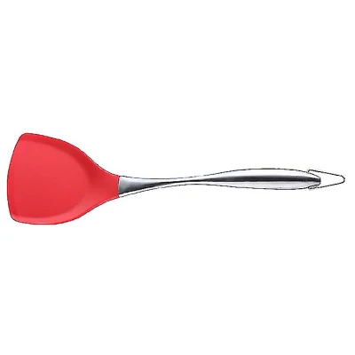 Non-Stick Silicone Cooking Spatula Stainless Steel Handle Wok Shovel Flexible Silicone Pancake Kitchen Cooking