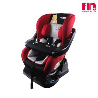FIN BABIESPLUS คาร์ซีท เบาะติดรถยนต์สำหรับเด็ก มีที่กั้น ปรับระดับได้ (นั่ง/เอน/นอน) สำหรับเด็กแรกเกิด - 4 ขวบ รุ่น CAR-LB717