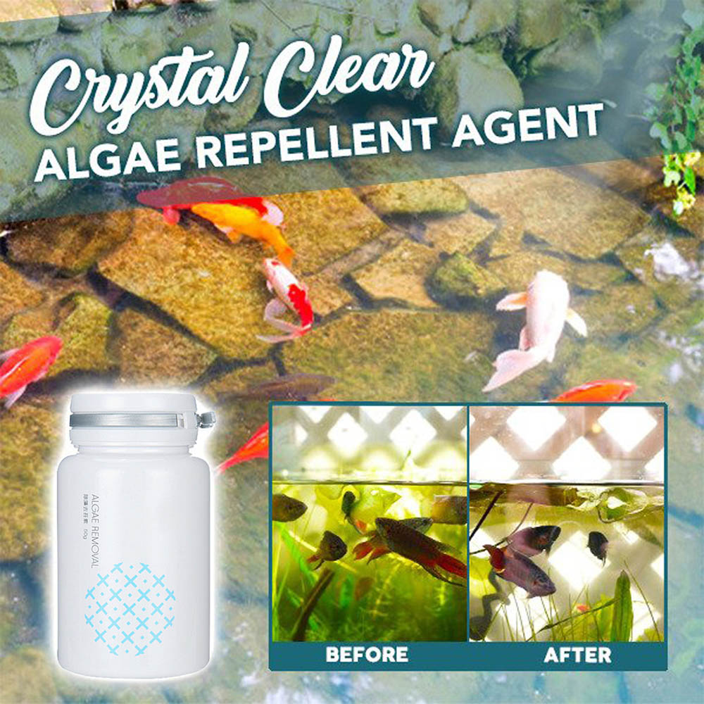New Reduces Odor Nontoxic With a Spoon CrystalClear Algae Repellent