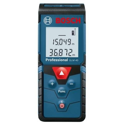 "ส่งทุกวัน"เลเซอร์วัดระยะ BOSCH รุ่น GLM40 ขนาด 40 เมตร สีน้ำเงิน - ดำ*ยิ่งซื้อยิ่งลด* ราคา 4,047 บาท*ส่งฟรี