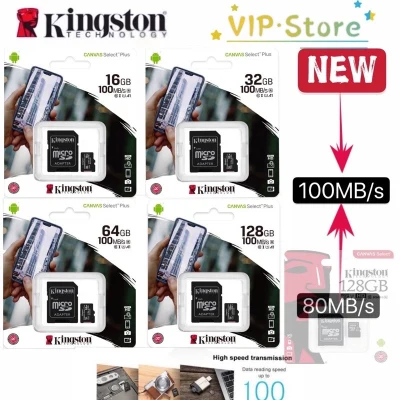 [โค้ด FEBINC30 ลด 30%] เมมโมรี่การ์ด Kingston Memory Card Micro SD แท้100% 16GB 32GB 64GB 128GB Class10