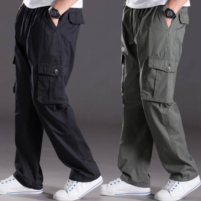 #2013 มี 3 สี (L-6XL) กางเกงขายาวลำลอง เอวยืดสีพื้น มีซิป กางเกงเอวยืด ขายาวสีพื้น ขายาวแฟชั่น กางเกงคาร์โก้ ขายาว กางเกงขายาวสีพื้นไซส์ใหญ่