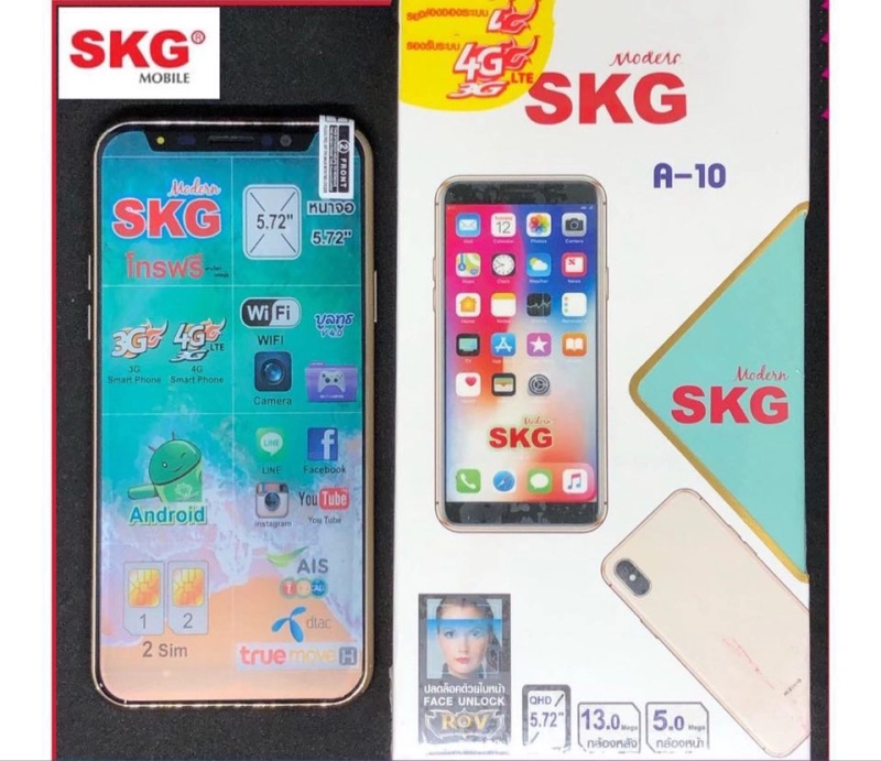 ภาพหน้าปกสินค้าSKG smartphone Modern S1 หน้าจอใหญ่ 6.93" RAM 4GB+ROM 32GB แบต 4500 รองรับสูงสุด32 GB เครื่องแท้ ประกันศูนย์ 1 ปี