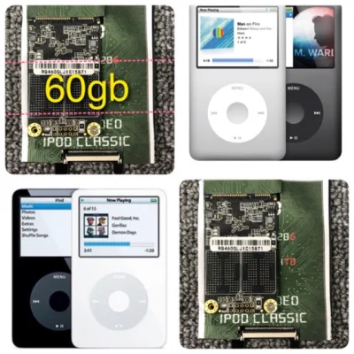 ipod video classic SSD 64gb Replacements Harddisk สำหรับไอพอดวีอีโอและไอพอดคลาสสิค ใส่ทดแทนฮาร์ดดิสก์เดิม