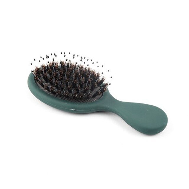 Small Handle Hair Brush Massage Comb Bristle Nylon Hair Comb Anti-hair Loss Handle Detangling Wet Dry Hairdressing Styling Tools