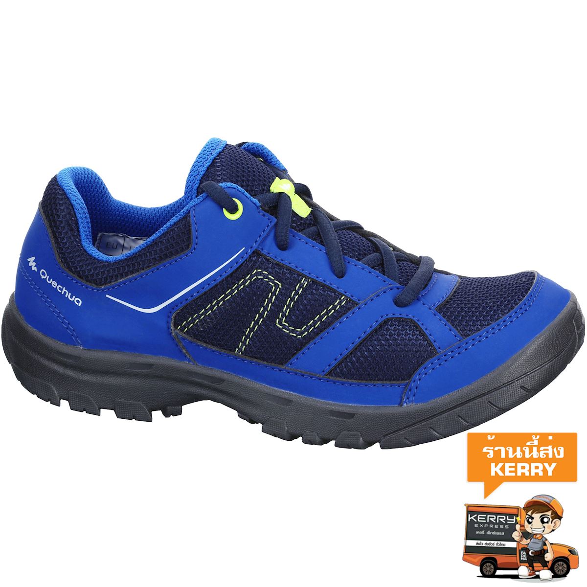 รองเท้าเดินป่าสำหรับเด็กรุ่น MH100 (สีน้ำเงิน) เด็กผู้ชาย 4 ถึง 16 ปี เดินป่า รองเท้ากีฬา รองเท้า เดินป่าไฮกิ้ง