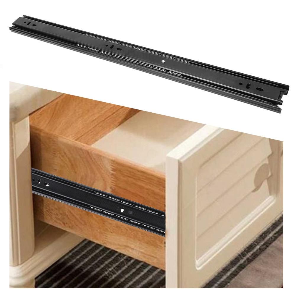 3 Section Drawer Rail 2 ชิ้น 22in ลิ้นชักสไลด์เหล็กรีดเย็น 3 ส่วน ...