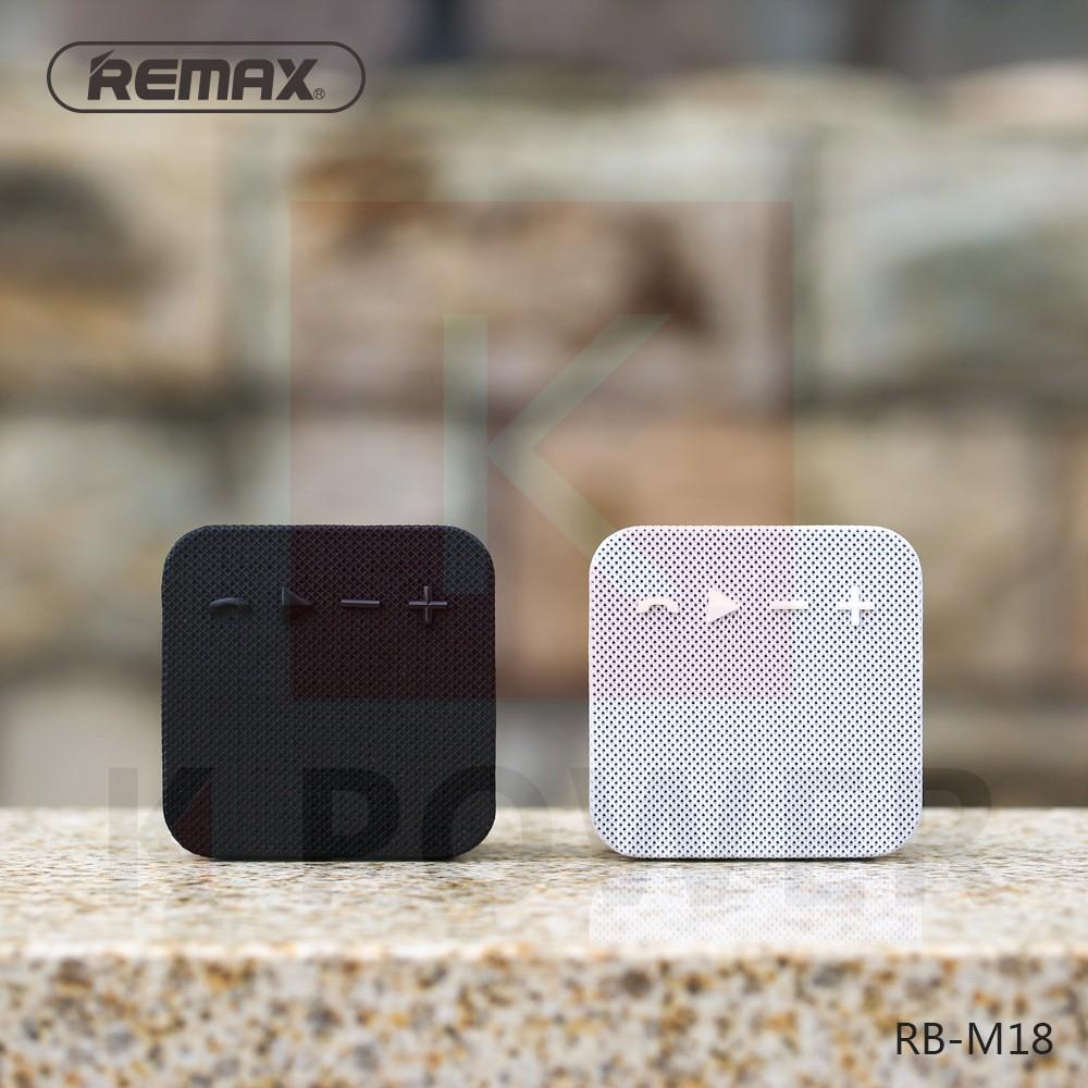 Remax ลำโพง Speaker Fabric Portable Bluetooth Speaker ลำโพงบลูทูธ ลำโพงแบบพกพา Bluetooth V4.2 รุ่น RB-M18