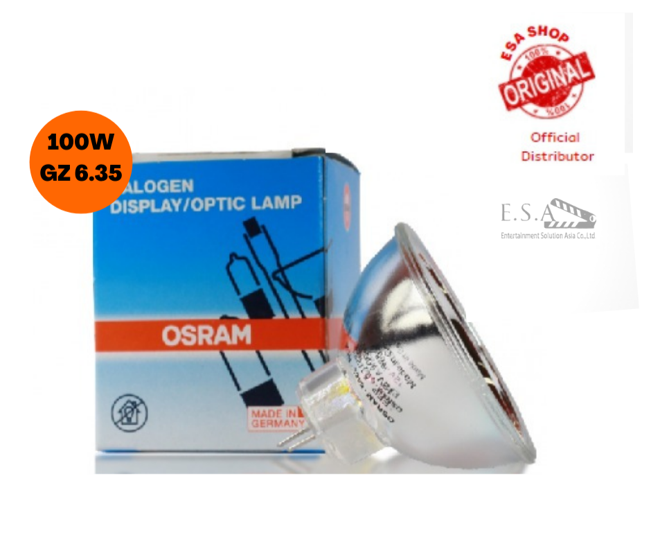 หลอดไฟ OSRAM    64627 100w. 12V. GZ6.35 แพค 2 หลอด