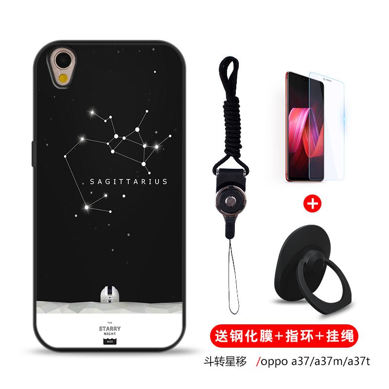 Oppo a37 Casing HP oppo a37m Sarung HP Silikon lunak anti jatuh Kartun Casing a37t Chasing luar perempuan
