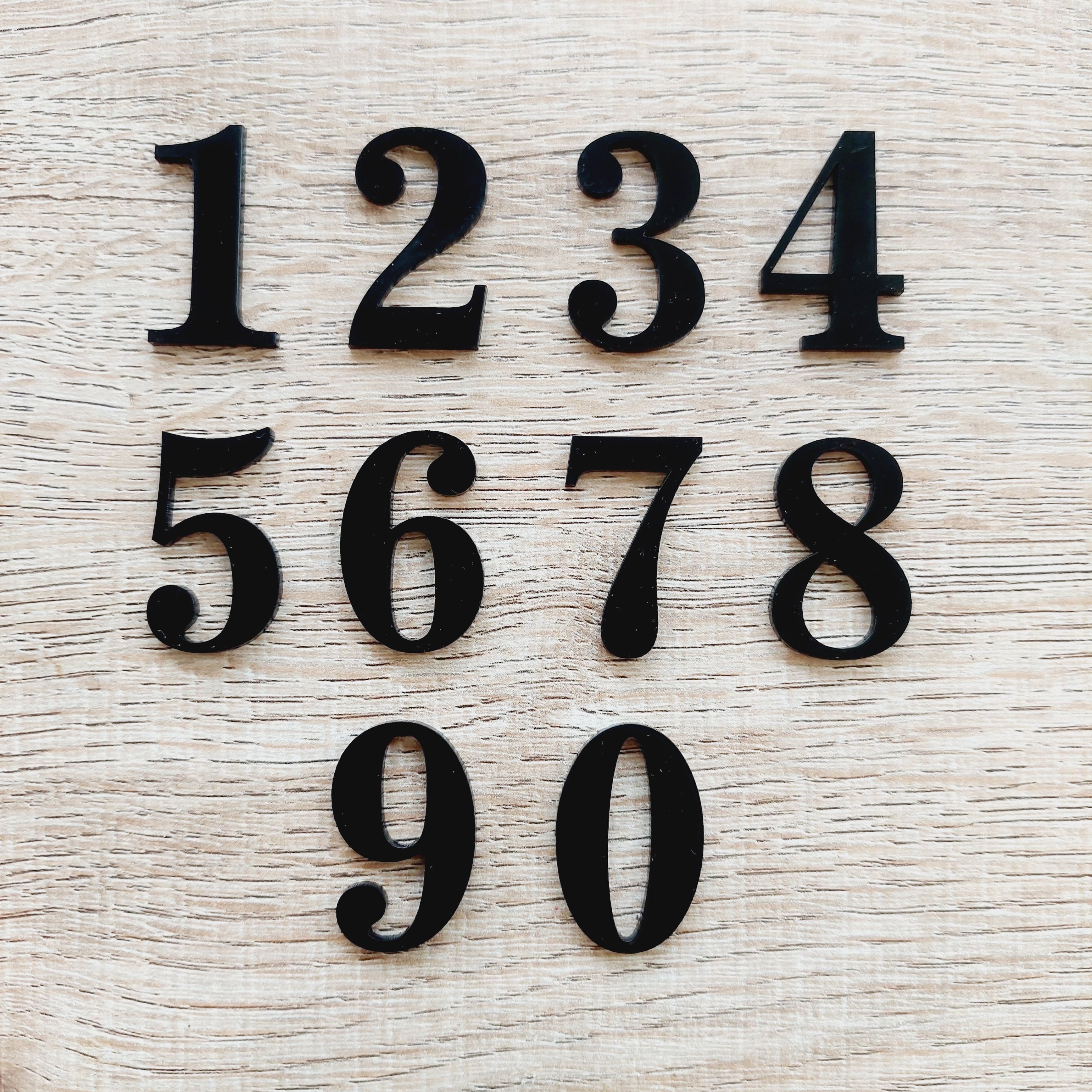 ตัวเลขที่บ้าน ตัวเลขที่ห้อง ตัวเลขอะคริลิค ขนาดสูง 7 cm