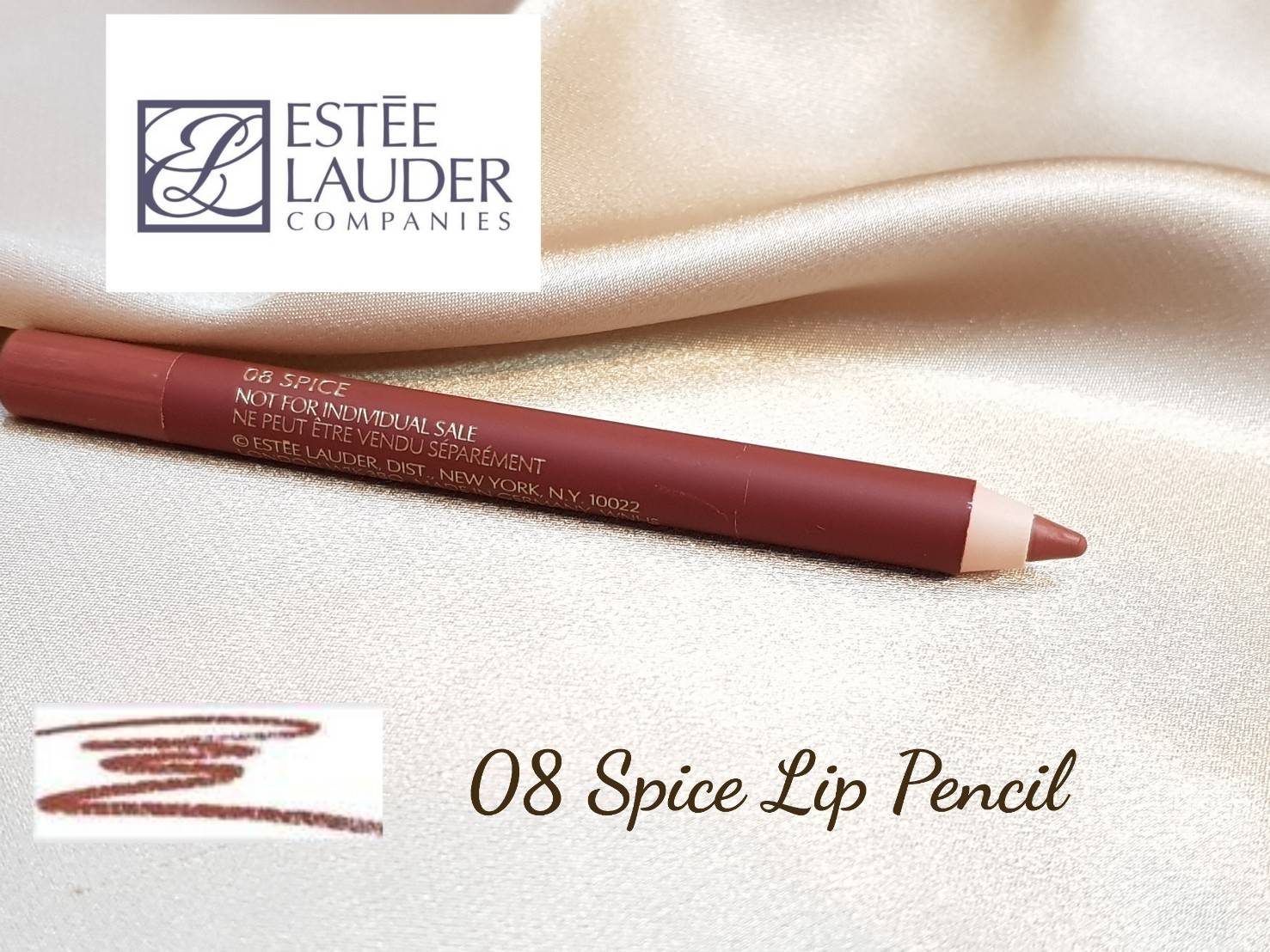 Estee Lauder Double Wear Stay-in-Place Lip Pencil # 08 Spice  สีสวยมากๆค่า นานๆทีจะมี ขนาดทดลองสีสวยแจ๋มแบบนี้ทีน๊า สีกันตายสุดๆเลยจ้ะ