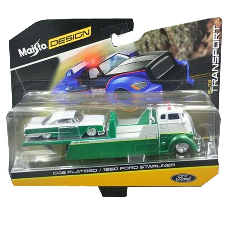 1993 Ford SVT Cobra #93 Green and Black with Ramp Tow Truck Elite Transport 1/64 Diecast Models by Maisto 15055 C 1993 Ford SVT Cobra #93 Green and Black with Ramp Tow Truck Elite Transport 1/64 Diecast Models by Maisto 15055 C