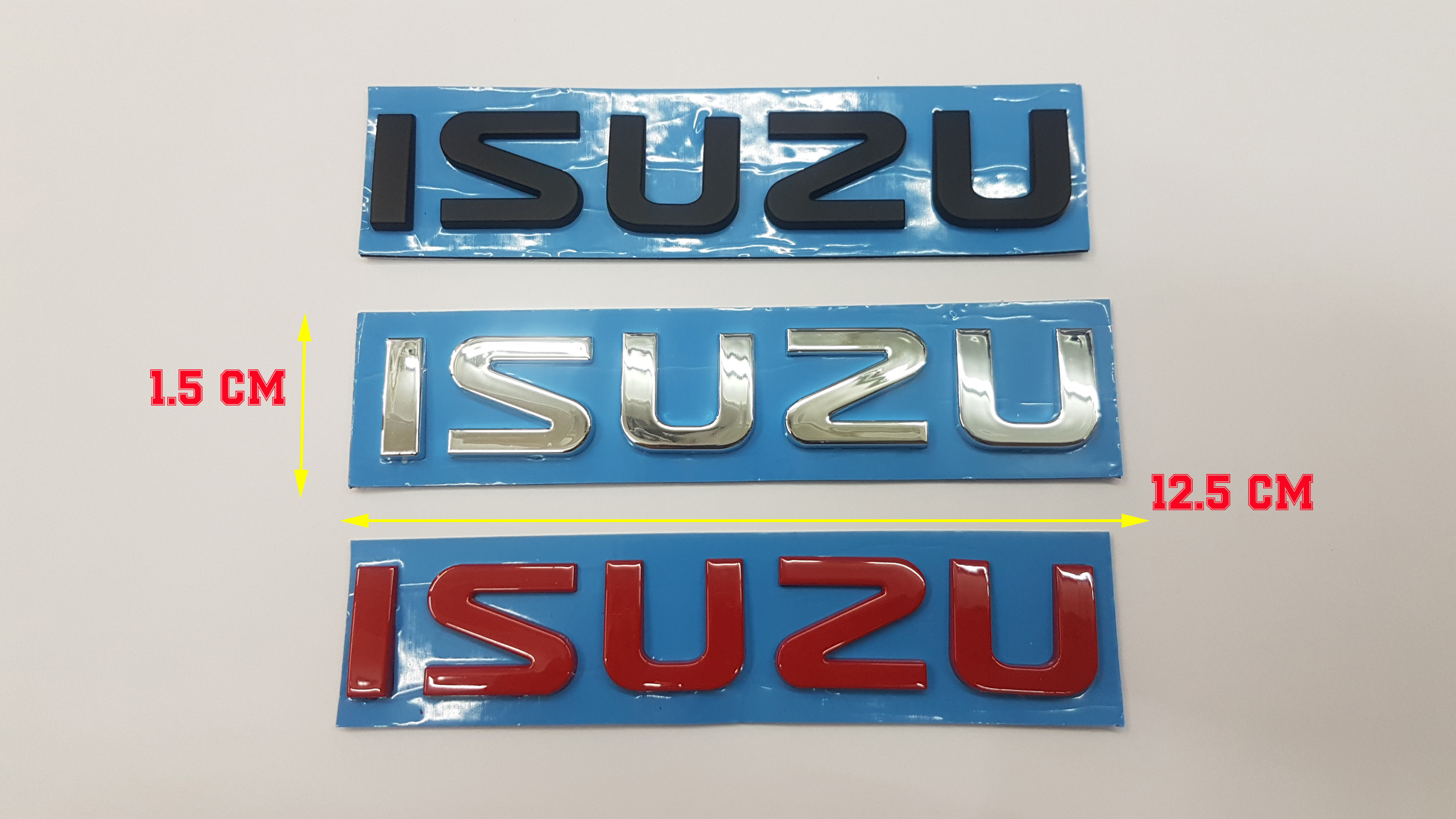 ขนาด : 12. 5 × 1.5  CM ติดด้านหลัง ตัวเล็ก ตัวอักษรแยก อีซูซุ ฟ้อนใหม่ 2020 ISUZU DMAX all new letter logo car auto x siries
