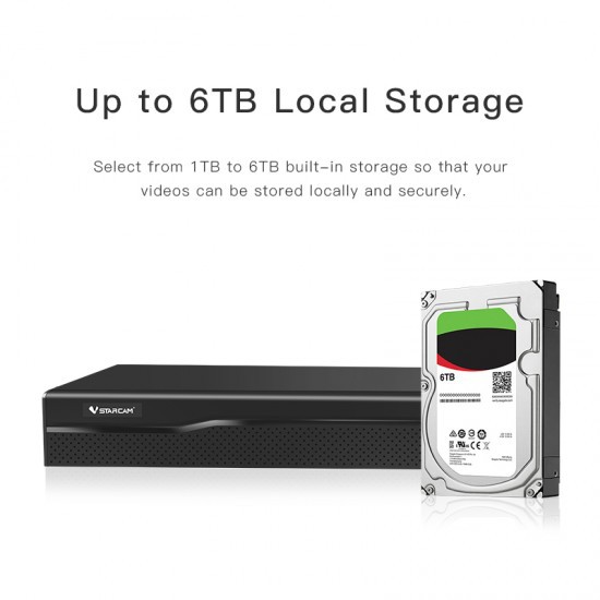 VStarcam กล่องบันทึกกล่อง IP Camera Eye4 NVR N8216 16 CH รองรับกล้องได้ ...
