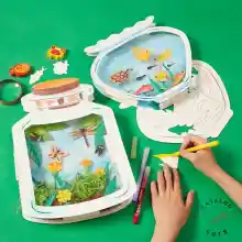 ภาพขนาดย่อของสินค้าCatalog Kids DIY ของเล่นกระดาษ ขวดโหลเลี้ยงปลาและแมลง
