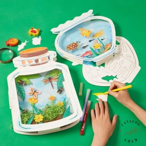 สินค้า ꕥCatalog Kidsꕥ DIY ของเล่นกระดาษ ขวดโหลเลี้ยงปลาและแมลง