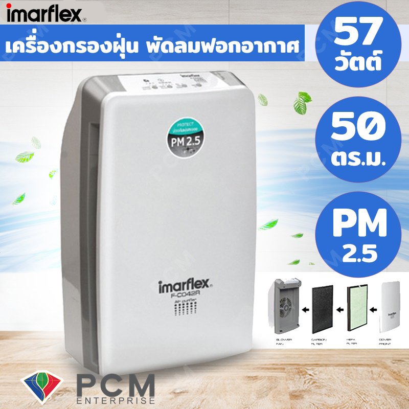 Imarflex [PCM] เครื่องฟอกอากาศ Air Purifier ป้องกัน PM 2.5 ได้ รุ่น F-C042R