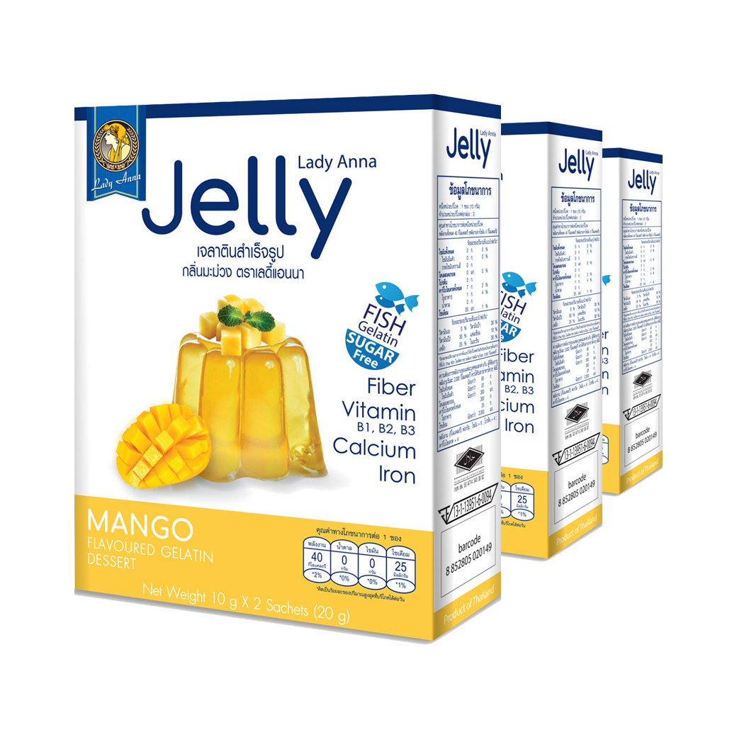 เลดี้แอนนา เจลลี่ กลิ่นมะม่วง Lady Anna Jelly Mango flavour (3 กล่อง)