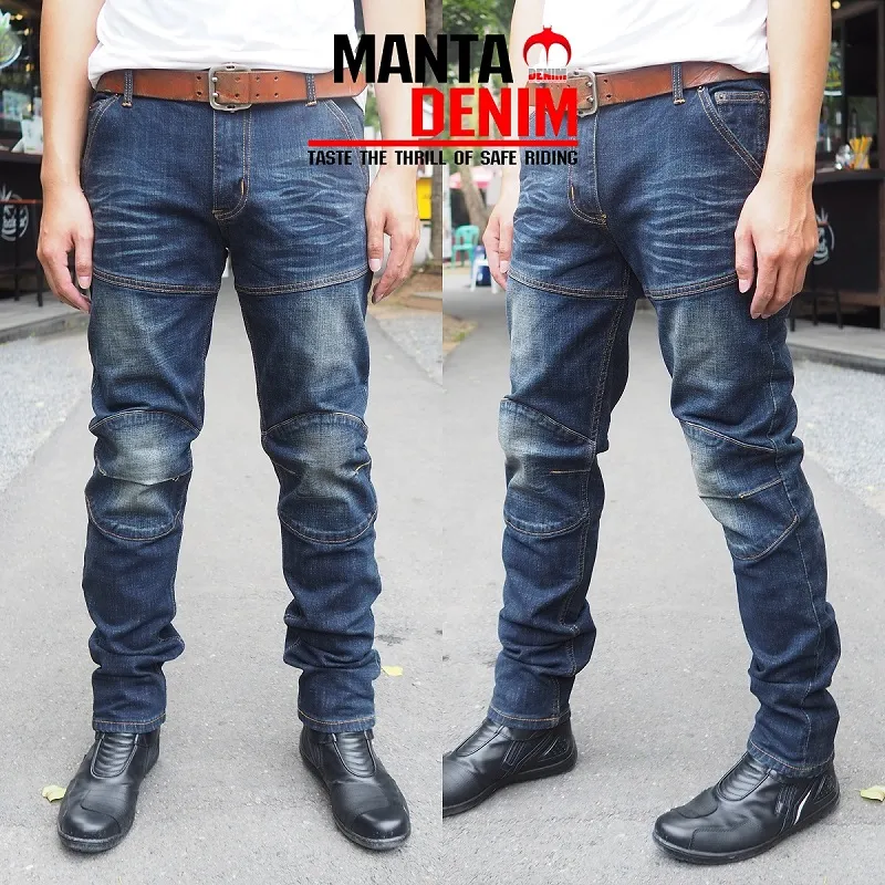 MANTA DENIM กางเกงการ์ดแฟชั่น รุ่น FS03 พร้อมการ์ด Ce Level2 ไซส์30-38 กางเกงยีนส์ กางเกงผู้ชาย กางเกงการ์ด Biker กางเกงขี่มอไซต์ กางเกงยีนส์แฟชั่น