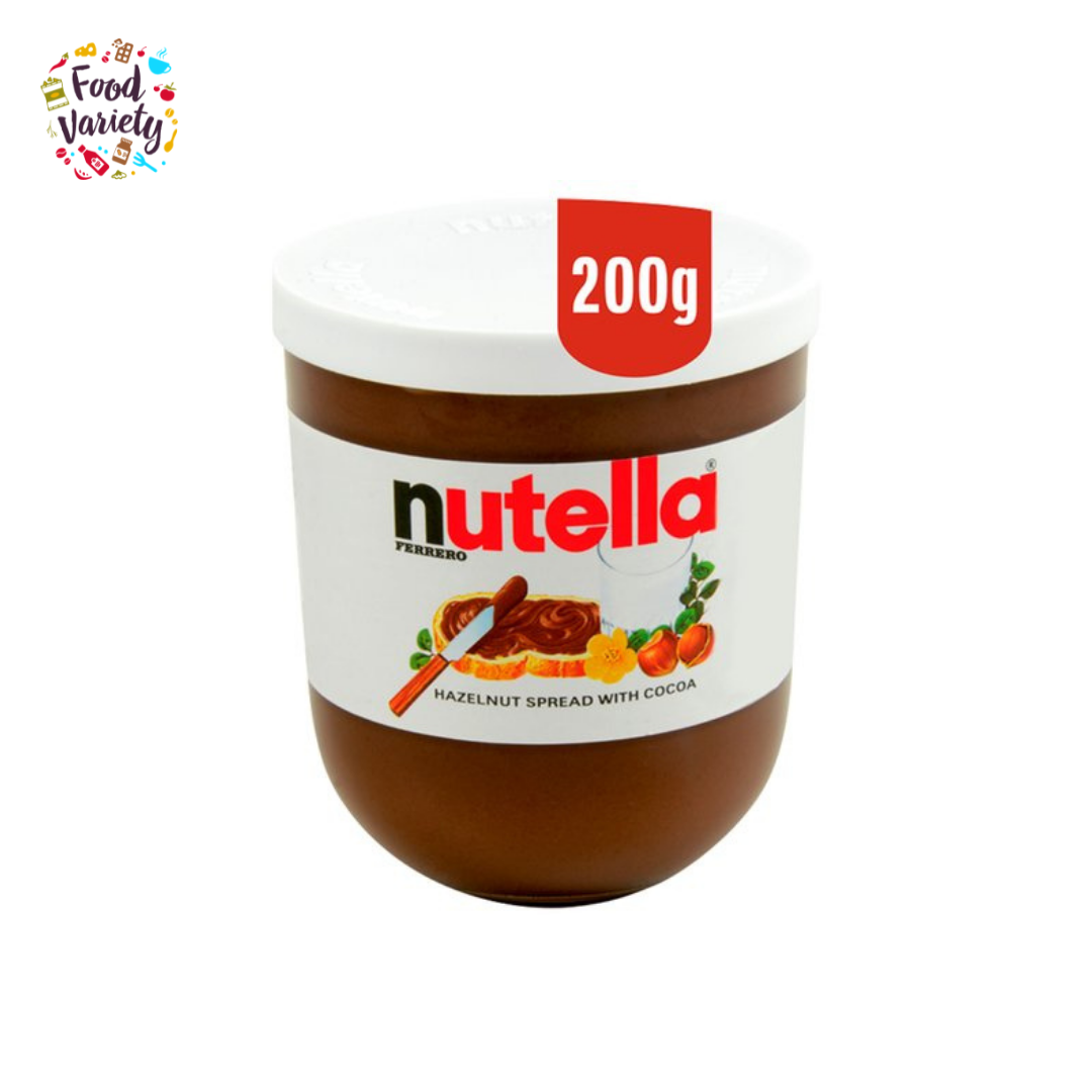 Nutella Hazelnut Spread with Cocoa 200g Made in Italy นูเทลล่า เฮเซลนัทบดผสมโกโกทาขนมปัง 200 กรัม ผลิตในประเทศอิตาลี