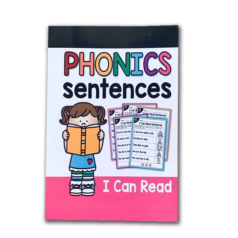 113หน้า/ภาษาอังกฤษ Phonics หนังสือออกกำลังกาย I อ่านได้ง่ายประโยคฝึกเด็ก