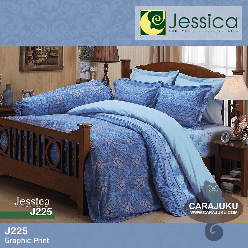 JESSICA ชุดผ้าปูที่นอน 6 ฟุต (ไม่รวมผ้านวม) Cotton 100% พิมพ์ลาย ...