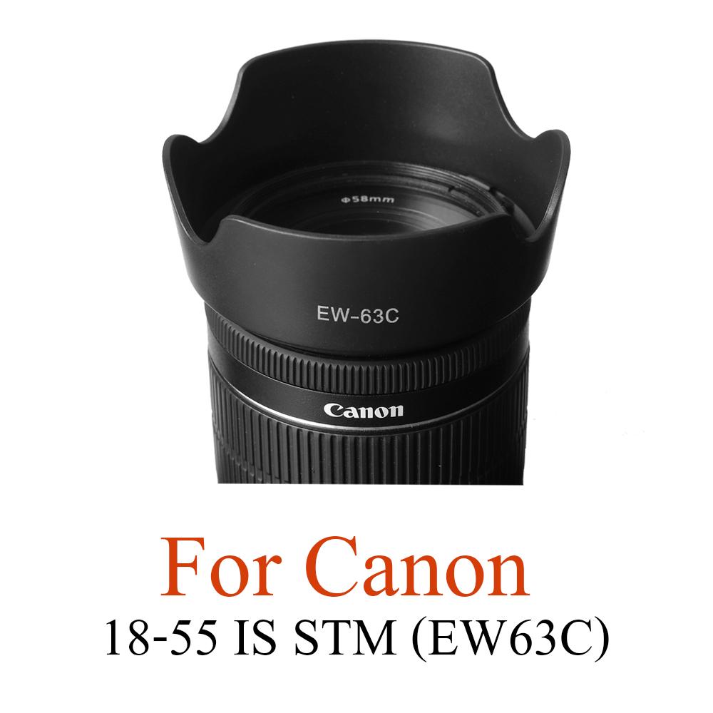 เลนส์ฮูด Lens Hood EW-63C สำหรับเลนส์ Canon 18-55 IS STM
