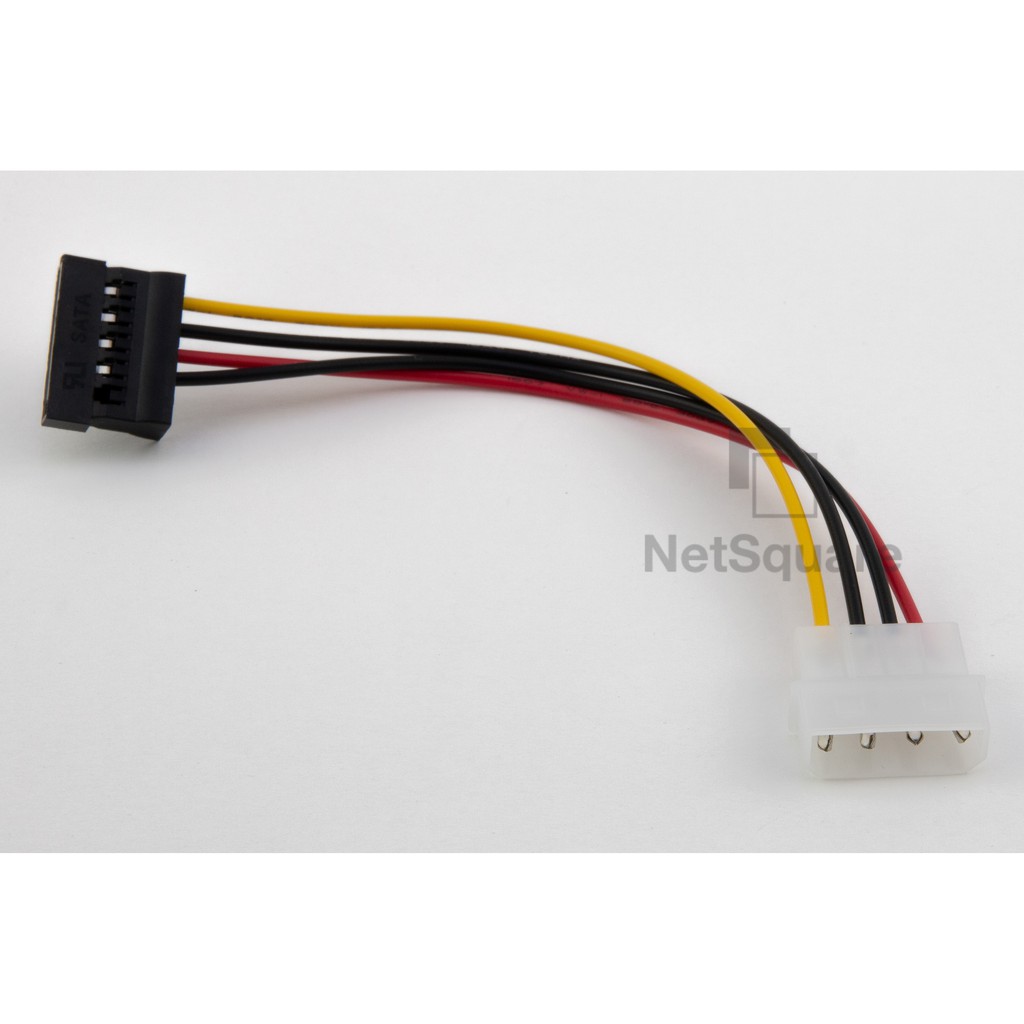 Molex to SATA Power Adaptor Cable 4-Pin to 15-Pin SATA Female for HDD SSD สาย
