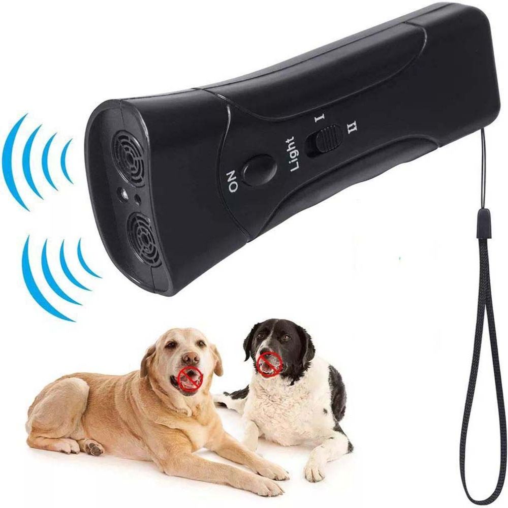 SANTO Máy Đuổi Siêu Âm Thiết Bị Huấn Luyện Viên Điều Khiển 3 Trong 1 Thiết Bị Không Sủa Thiết Bị Đuổi Chó Thiết Bị Huấn Luyện Chó Thiết Bị Huấn Luyện Chó Sủa Chống Chó
