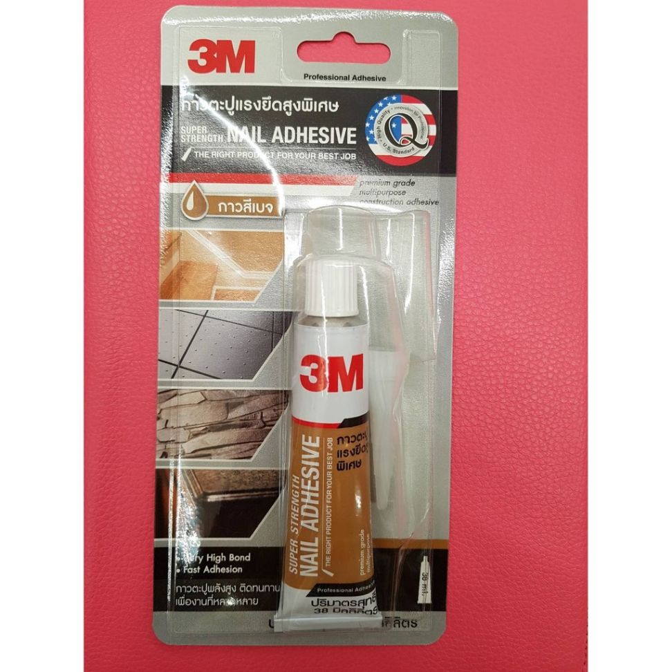 3M ของแท้ กาวตะปูแรงยึดสูงพิเศษ สีเบจ 38 ml Super Strength - Good House ...