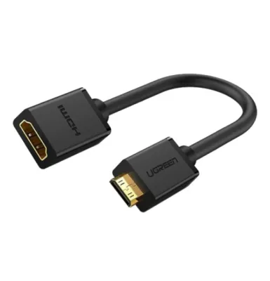 ADAPTER/CONVERTER (อุปกรณ์แปลงสัญญาณ) UGREEN MINI HDMI TO HDMI FEMALE 22 CM [20137]