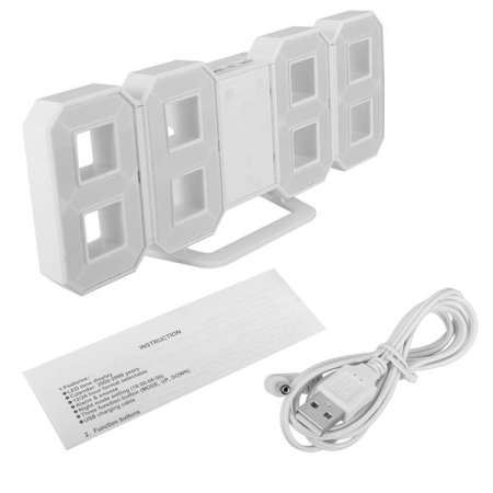 นาฬิกาตั้งโต๊ะ นาฬิกาดิจิตอลไฟ LED ติดผนัง แฟชั่น สไตล์โมเดิร์น