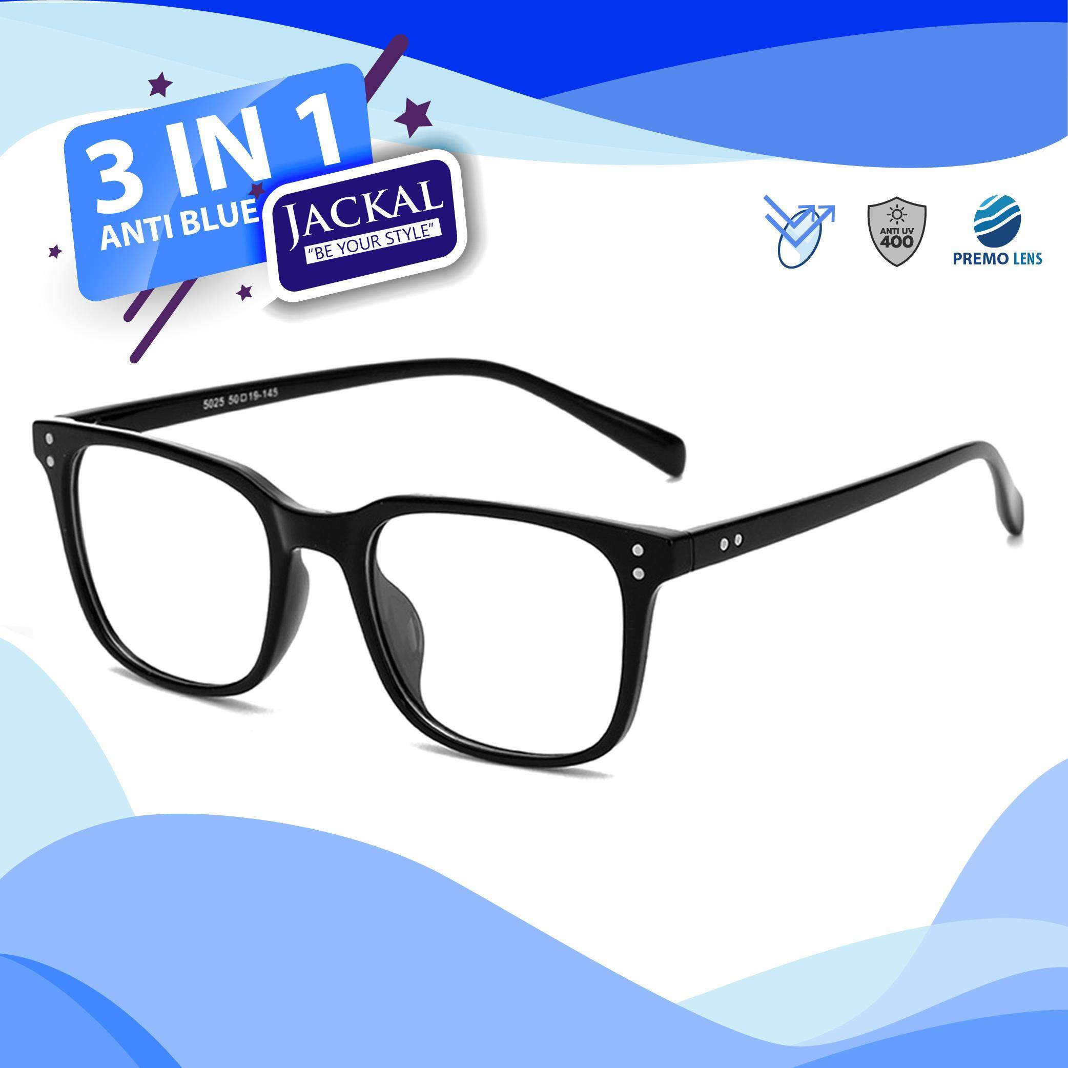 JACKAL แว่นกรองแสงสีฟ้า รุ่น OP011BLB (TR90) - PREMO Lens เคลือบมัลติโค้ด สุดยอดเทคโนโลยีเลนส์ใหม่จากญี่ปุ่น