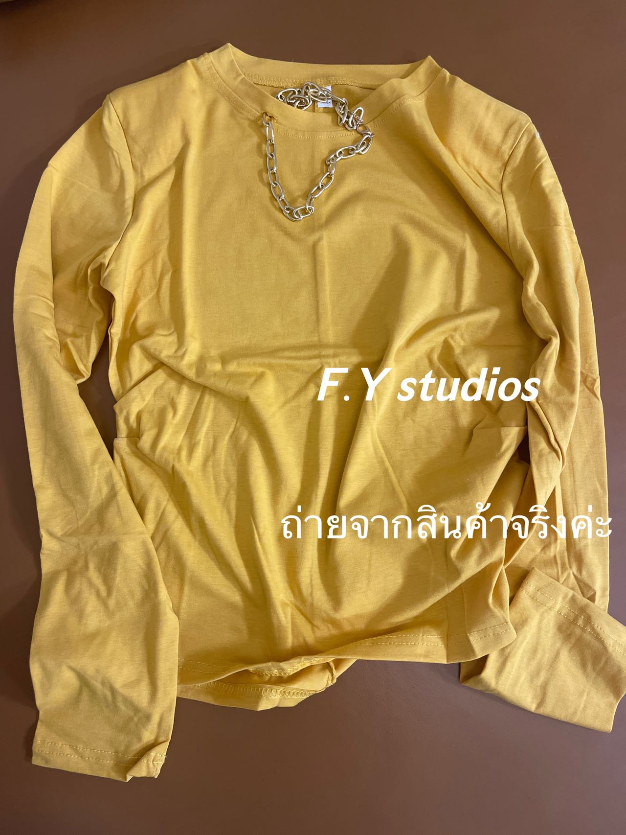 𝙁.𝙔 𝙨𝙩𝙪𝙙𝙞𝙤𝙨 🌸(พร้อมส่ง‼️)🌸NO.229 เสื้อยืดแขนยาว คอกลม เข้ารูป แฟชั่นการ ...
