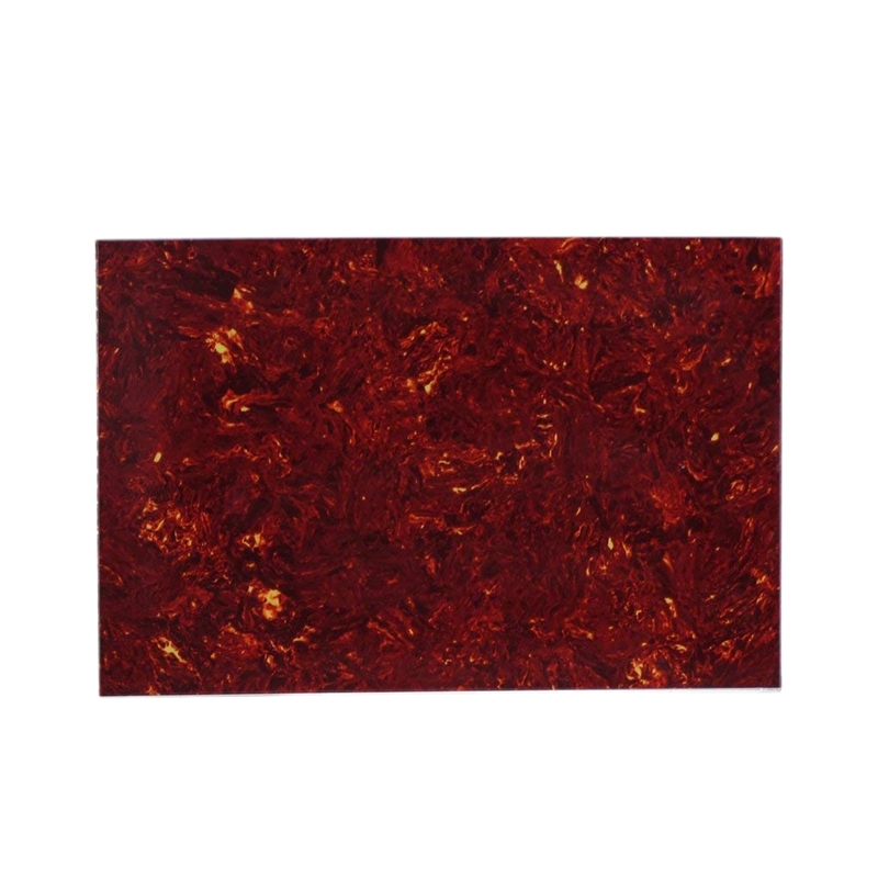 3Ply Guitar Bass Pickguard Red Tortoise Initial Material Initial Scratch Plate 435x290mm