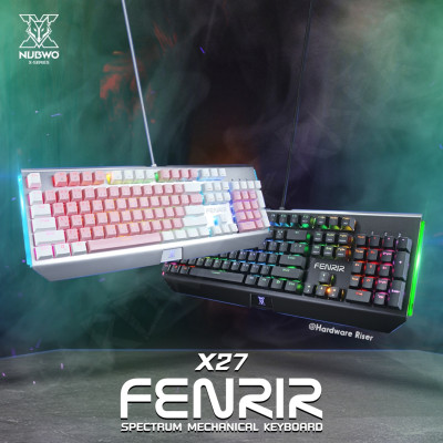 Nubwo X27 Fenrir New Edition 2021 - Mechanical CIY Switch Gaming Keyboard คีย์บอร์ดแมคคานิคอล Hot Swap ของแท้ ??%ประกัน 2 ปี ??????