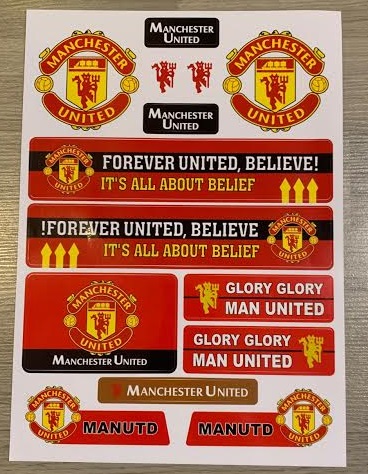 Sticker Manchester United - สติ๊กเกอร์ แมนเชสเตอร์ยูไนเต็ด - 14 pieces - 14 ชิ้น Football Club