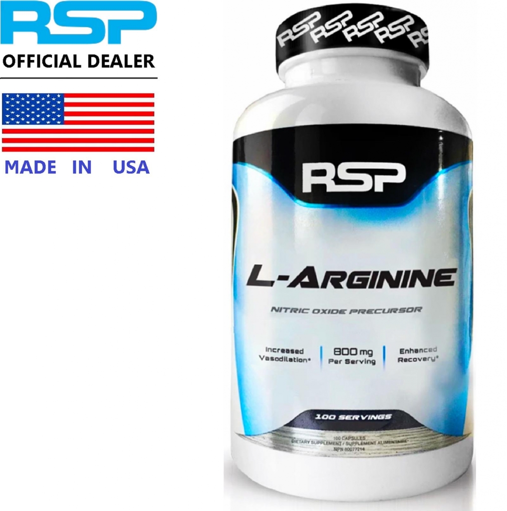 RSP L-Arginine 750 mg x 100 เม็ด อาร์เอสพี นูทรีชั่น แอล-อาร์จินีน อาร์จินิน กรดอะมิโน ไนตริกออกไซด์ / กินร่วมกับ บีซีเอเอ ซีแอลเอ มาคา ทริบูลัสต์ ไตรบูลาส หนามกระสุน ถั่งเช่า ครีเอทิน กลูตามีน แอล-คาร์นิทีน เวย์โปรตีน /