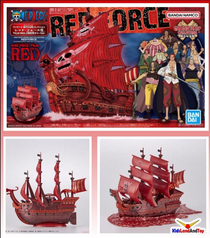 Bandai One Piece Grand Ship Collection Thousand Sunny FILM RED  Commemorative Color Ver. Model Kit Galactic Toys & Collectibles