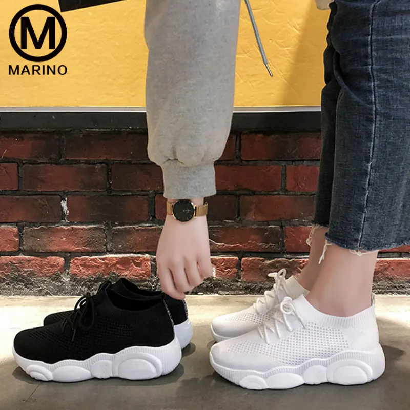 ภาพสินค้าMarino รองเท้า รองเท้าผ้าใบ รองเท้าทรงสลิปออน รองเท้าแฟชั่น รองเท้าผู้หญิง รองเท้าผ้าใบผู้หญิง No.A111 จากร้าน Marino บน Lazada ภาพที่ 6