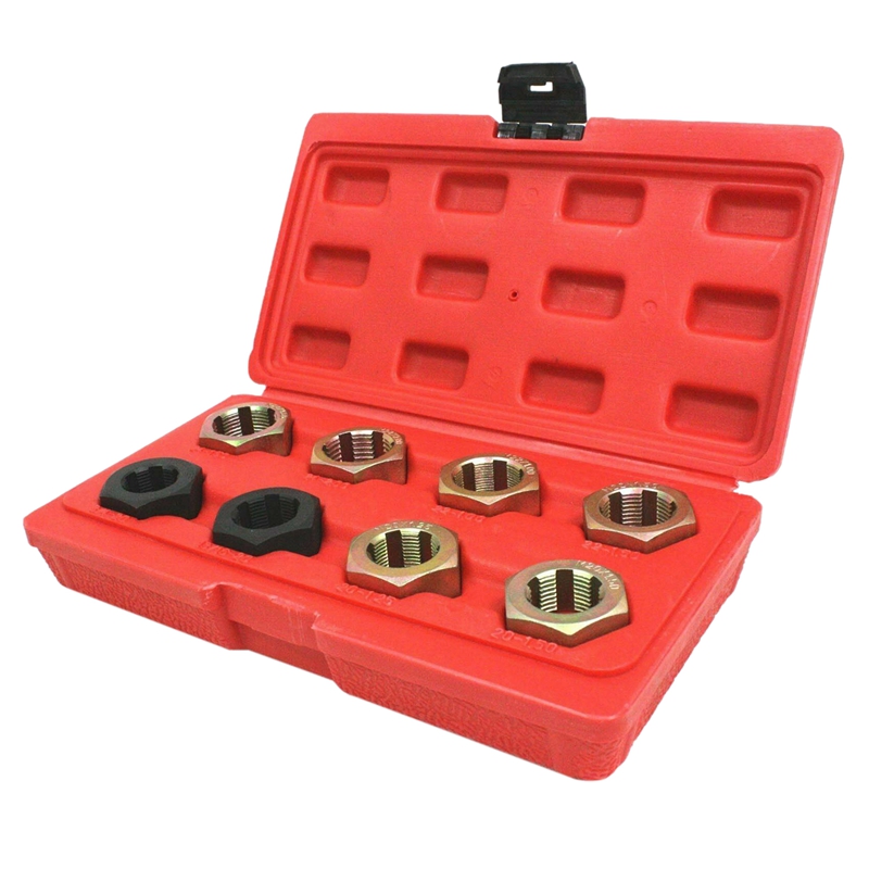 8Pc Axle Spindle Fractional & Metric Rethreading Set Rethreader Die